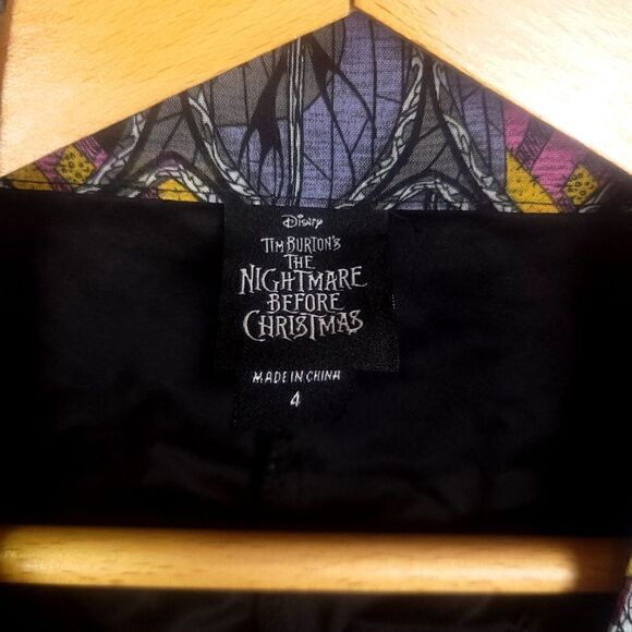 Nightmare Before Christmas Halloween Open Front Open Back Cardigan Duster - Picture 6 of 7